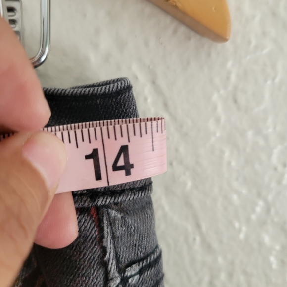 Current/Elliot The Stiletto Black Wild Flower Jean Size 26 - Picture 7 of 9